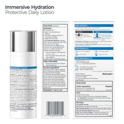 Eucerin Immersive Hydration Daily Face Lotion SPF 30, 1.7 Fl Oz (Pack of 12)
