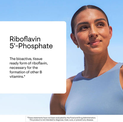 THORNE Riboflavin 5'-Phosphate, Vitamin B2 (R5P) Supplement, 60 Capsules