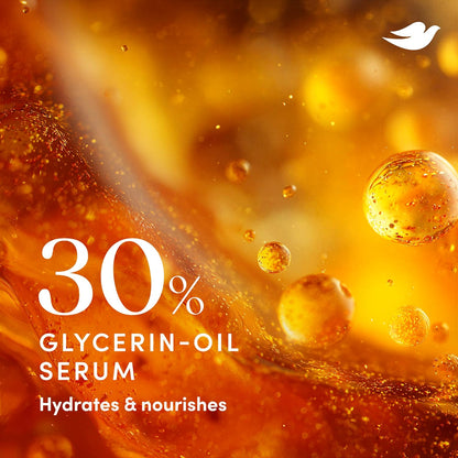Dove Serum + Radiance Body Scrub with 30% Glycerin‑Oil Serum & Golden Jojoba for Smooth, Radiant Skin 8.5 OZ