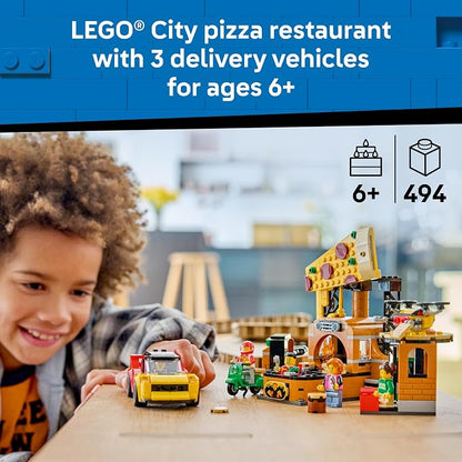 LEGO City Pizza Delivery Experience with Vehicles 60496