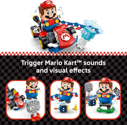 LEGO Super Mario: Mario Kart – Interactive Mario & Standard Kart Building Toy - Pretend Play Racing Playset for Boys & Girls, Ages 7+ - Kids Birthday Gift Idea - 72043