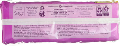 Poise Incontinence Ultra Thins Light Absorbency, 24 Count (Pack of 2)