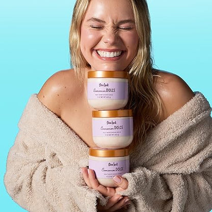 Tree Hut Cinnamon Dolce Daily Moisturizing Scrub, Whipped Foamy Exfoliating Body Scrub, Hydrating & Moisturizing Formula for Soft, Radiant Skin, 15 oz