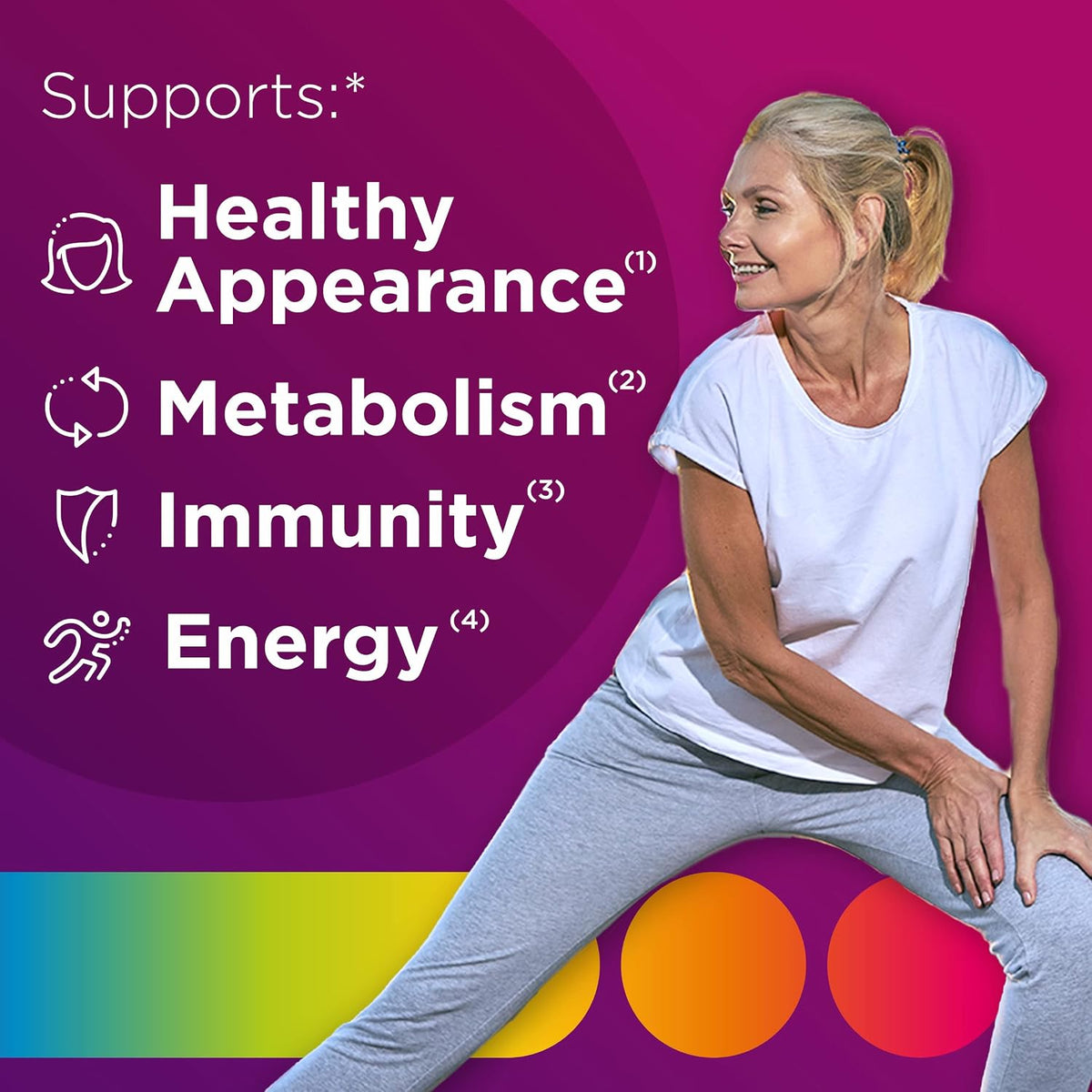 Centrum MultiGummies Gummy Multivitamin for Women, Multivitamin/Multimineral Supplement with Vitamin D3, B and Antioxidants, Assorted Fruit Flavor - 170 Count (Pack of 2)