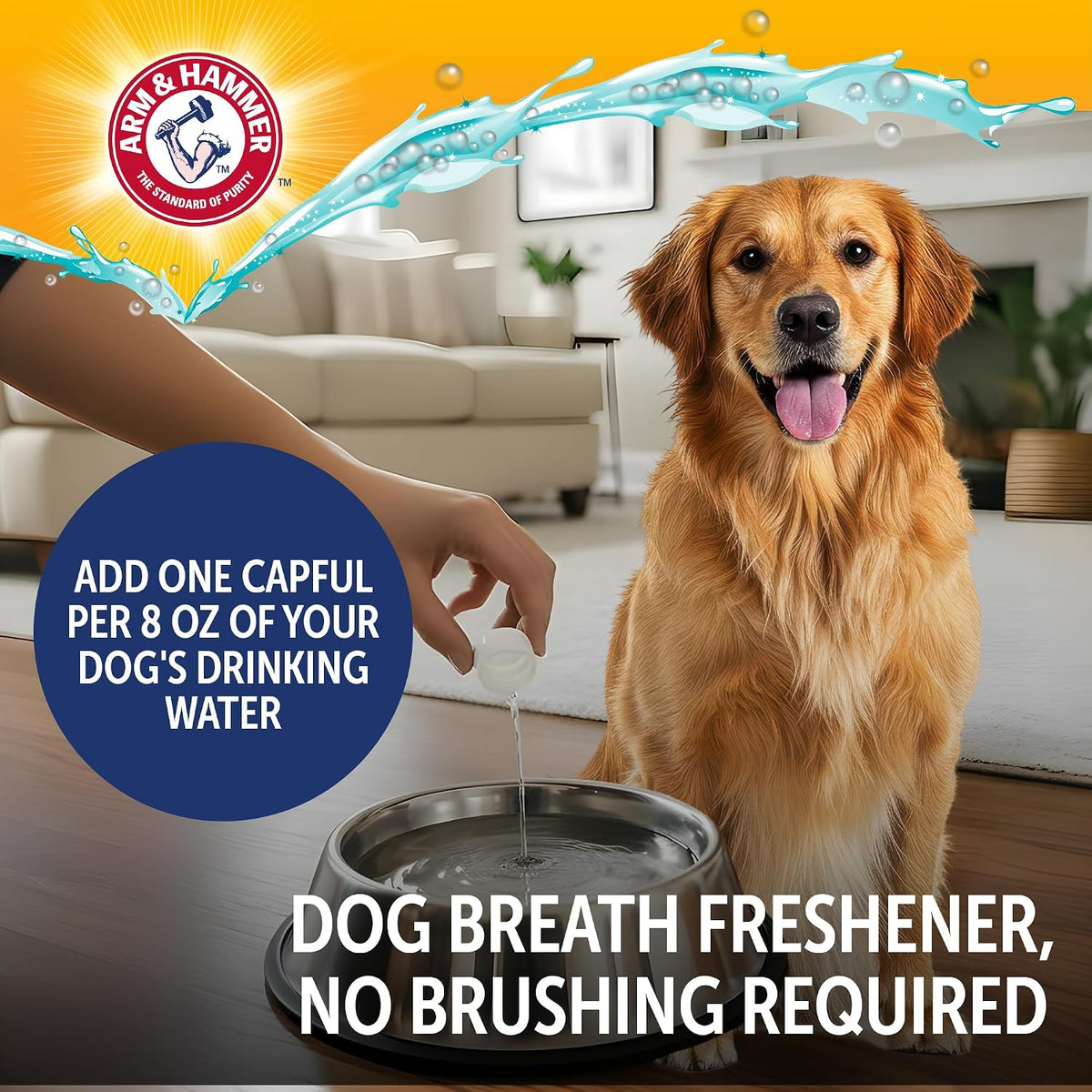 Arm & Hammer Complete Care Dog Dental Water Additive, 35 Fl Oz