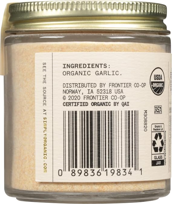 Simply Organic Single Origin Californian Garlic, Organic, 2.79 Ounce