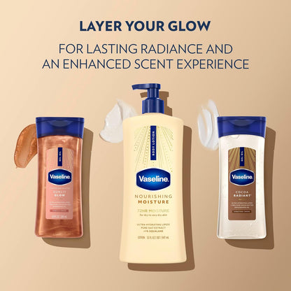 Vaseline Intensive Care Nourishing Moisture Lotion Body Lotion for Dry Skin, Made with Ultra-Hydrating Lipids + Pure Oat Extract for Nourished, Healthy-Looking Skin 32 oz