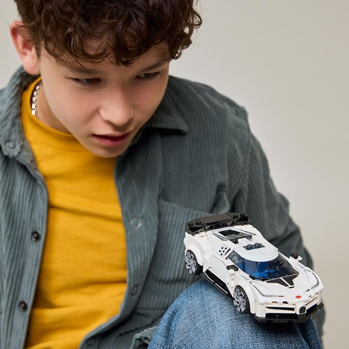 LEGO Speed Champions Bugatti Centodieci Hyper Sports Car Toy - Model Kit & Pretend Play Toy for Boys & Girls, Ages 9+ - Italian Model Car Kit for Racing Fans - Gift Idea for Birthdays - 77240