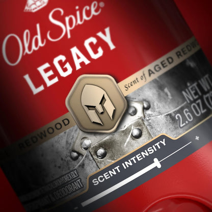 Old Spice Antiperspirant Deodorant for Men, 24/7 Sweat & Odor Protection, 24/7 Signature Scent & Lasting Freshness, Invisible Solid, Legacy with Coconut, Pine & Cedar Scent, 2.6 oz