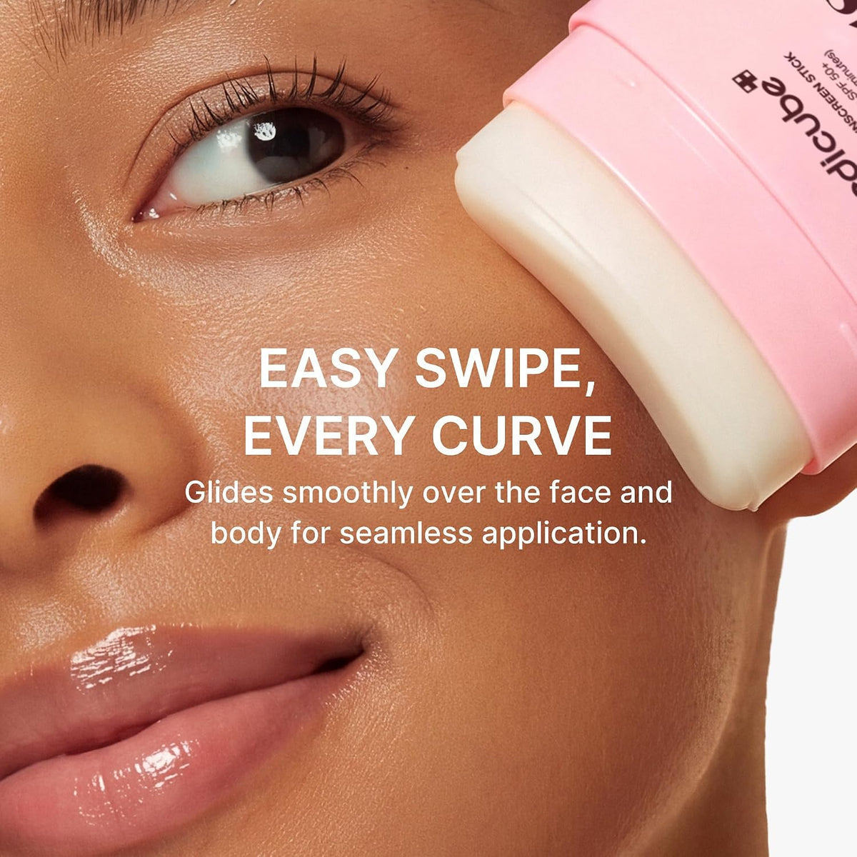 medicube PDRN Silky Sun Stick, SPF 50 Airy & Pore-Blurring Finish, 0.81 oz.