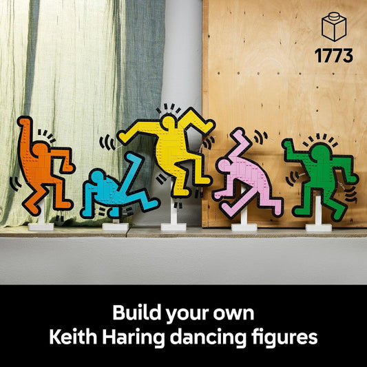 LEGO Art Keith Haring – Dancing Figures - Home Decor Building Set for Adults - Wall Art Decor - Gift Idea for Men, Women who Enjoy DIY Arts and Crafts - 31216