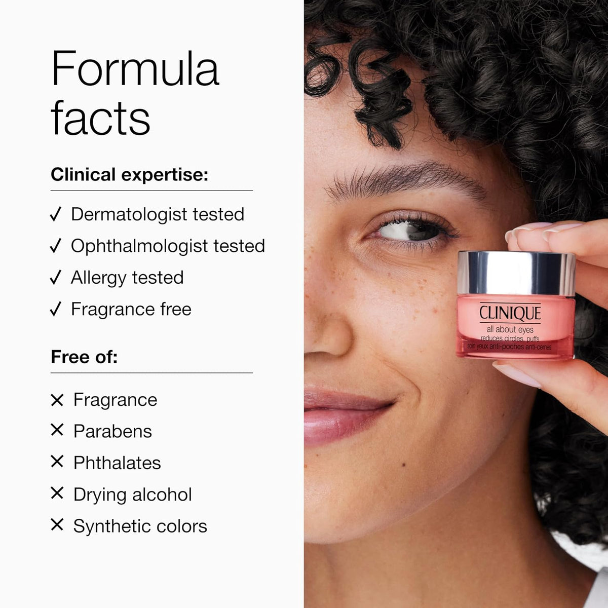 Clinique All About Eyes Lightweight Eye Cream With Vitamin C | Hydrating,Brightening,Depuffing + Dark Circle Reducing,1 Ounce,(Pack of 2)