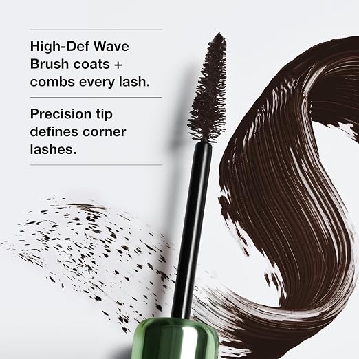 Clinique High Impact High-Fi Full Volume Mascara | Volume, Length, Non-Clumping, Smudge-Proof + Safe For Sensitive Eyes, Black/Brown