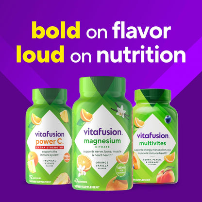 Vitafusion Magnesium Citrate Gummy | High Absorption 60 Gummies