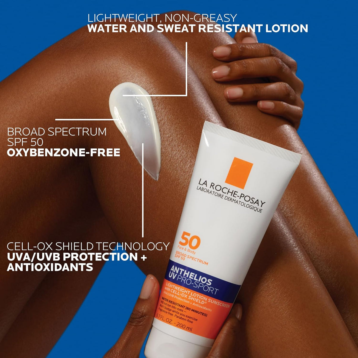 Bundle of La Roche-Posay Anthelios Tinted Sunscreen SPF 40+, Broad Spectrum SPF Zinc Oxide + La Roche Posay Anthelios UV Pro-Sport Sunscreen SPF 50, Daily use for Body & Face