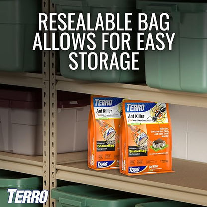 TERRO T901-6 Ant Killer Plus Multi-Purpose Insect Control for Outdoors - Kills Fire Ants, Fleas, Cockroaches, and Other Crawling Insects - 3lb (Pack of 2)