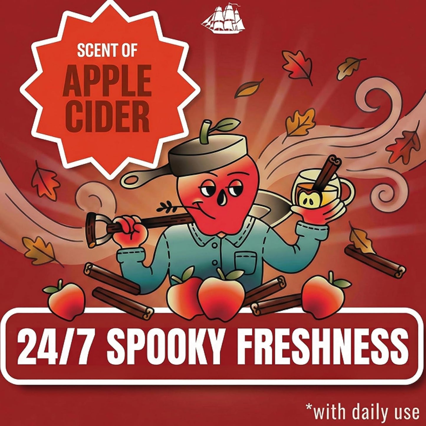 Old Spice Dry Feel Antiperspirant Deodorant for Men, Fallidudes Limited Edition, 24/7 Frightful Freshness and Odor Protection, Apple Crumbro with Apple Cider Scent, 3.0 oz