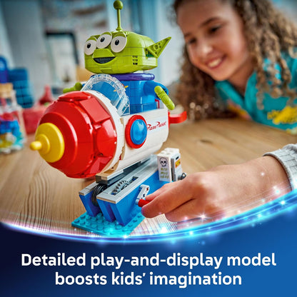LEGO Disney and Pixar Toy Story Alien with Pizza Planet Rocket Ride - Building Toy for Girls & Boys, Ages 9+ - Disney Gift Idea - Kids Bedroom Decor - 43307
