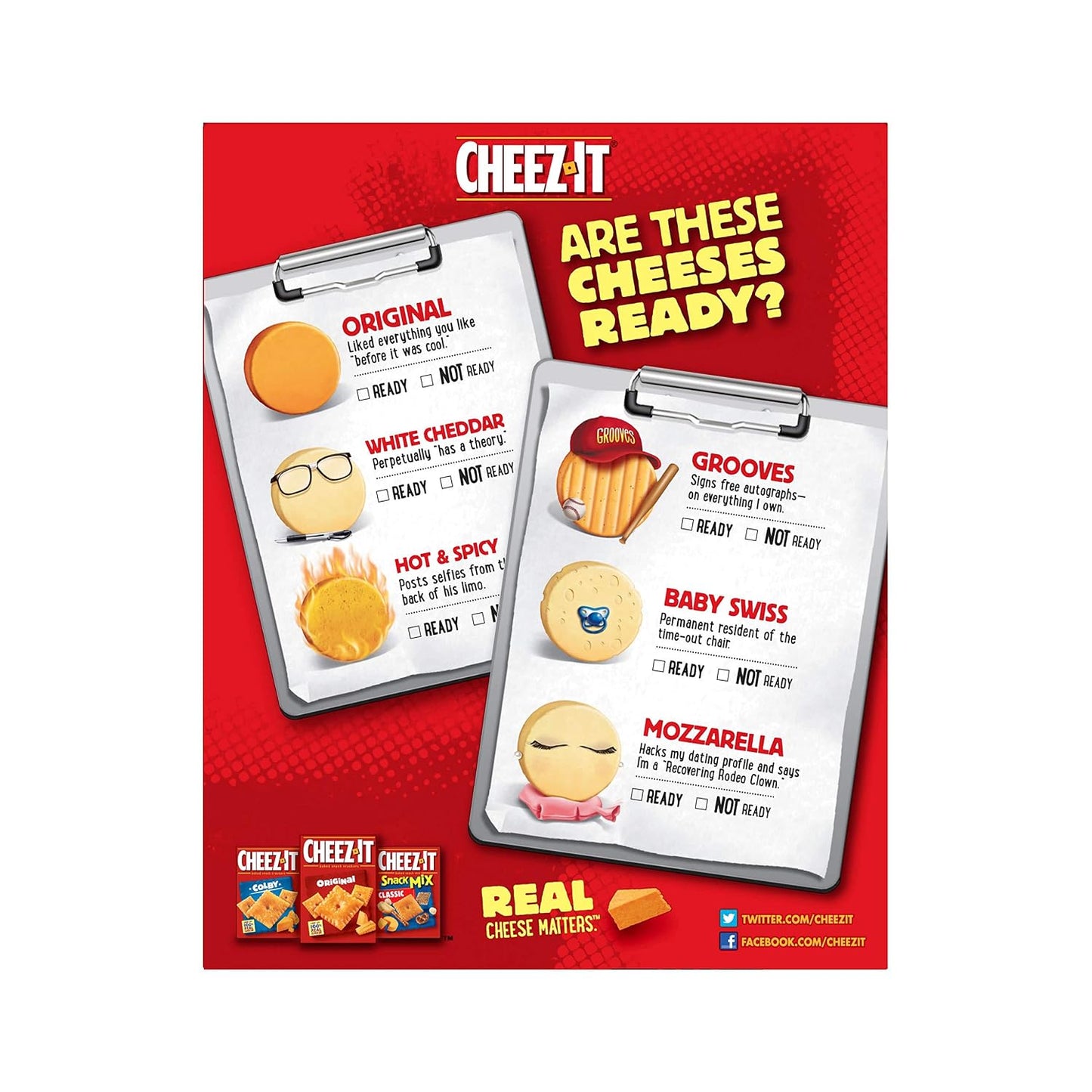 Cheez-It Baked Snack Cheese Crackers, Hot & Spicy, 7 oz Box