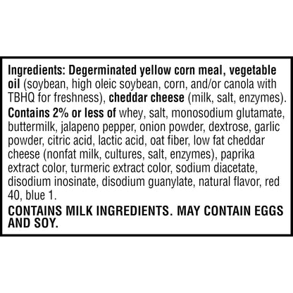 Cheez-It Crunch Cheesy Baked Snacks, Lunch Snacks, Zesty Jalapeno Cheddar, 6.5oz Bag (1 Bag)