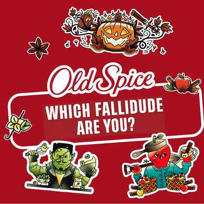 Old Spice Aluminum Free Deodorant for Men, Fallidudes Limited Edition, 24/7 Frightful Freshness and Odor Protection, PumpKing Pumpkin Spice Scent, 3.0 oz
