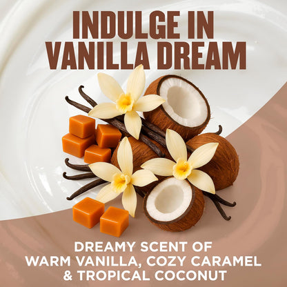 Gold Bond Softening Cashmere Cream Body Lotion, Vanilla Dream Scent, 24-Hour Hydration with Shea Butter and Cocoa Butter, 14 oz.