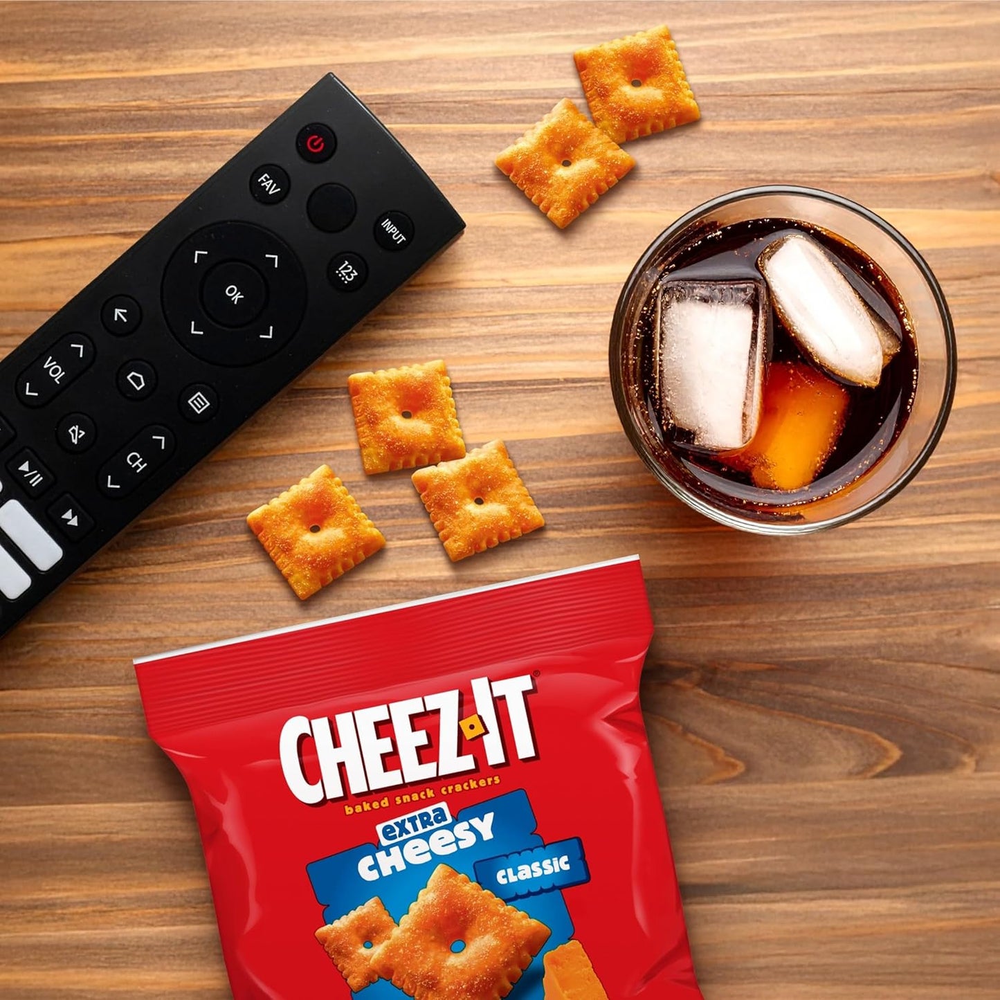 Cheez-It Extra Cheesy Baked Snack Crackers, Lunch Snacks (12 Packs)