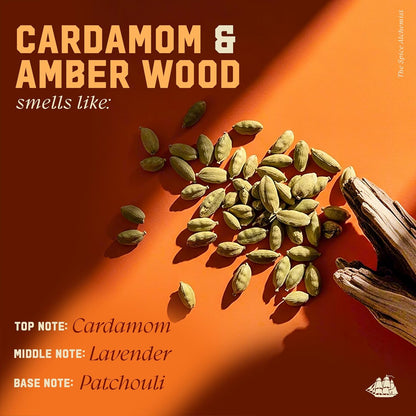 Old Spice Men's Shampoo, The Spice Alchemist Collection, Cologne-Infused Cardamom and Amber Wood Scent, Free of Parabens & Phthalates, 20 fl oz