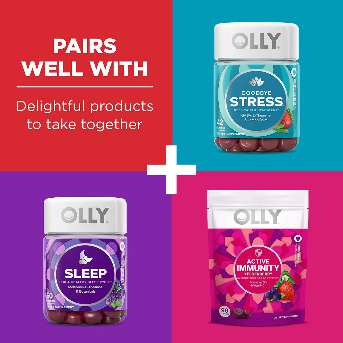 OLLY Multi + Probiotic Adult Multivitamin Gummy, 1 Billion CFUs, Digestive and Immune Support Chewable Supplement, Tropical Twist, 35 Day Supply - 70 Count (Pack of 2)