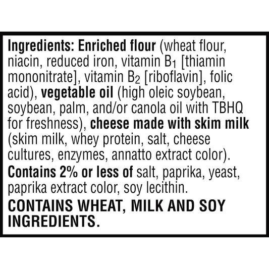 Cheez-It Cheese Crackers, Baked Snack Crackers, Lunch Snacks, Original, 12.4oz Box (1 Box)