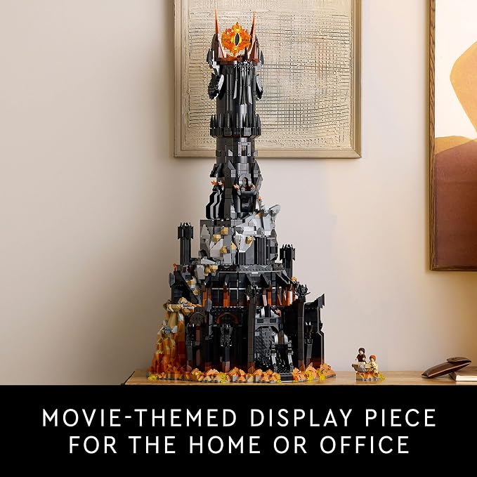 LEGO Icons The Lord of The Rings: Barad-dûr Building Set for Adults - The Lord of The Rings Collectible for Fans - Includes 10 Minifigures - Gift for Men and Women - 10333