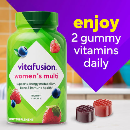 Vitafusion Women's Multivitamin Gummy | Yummy Berry Flavor | 120 Gummies