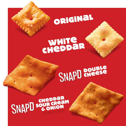 Cheez-It Cheese Crackers, Baked Snack Crackers, Lunch Snacks, Variety Pack (84 Packs)