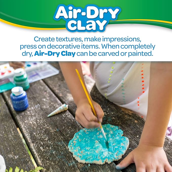 Crayola Air Dry Clay for Kids - White, 25lbs, Teacher Wishlist Supplies, Classroom Must Haves, Bulk Modeling Clay for Kids, No Bake, Sculpting & Molding Material | Classroom Must Haves, Bulk Modeling Clay for Kids, No Bake, Sculpting & Molding Material