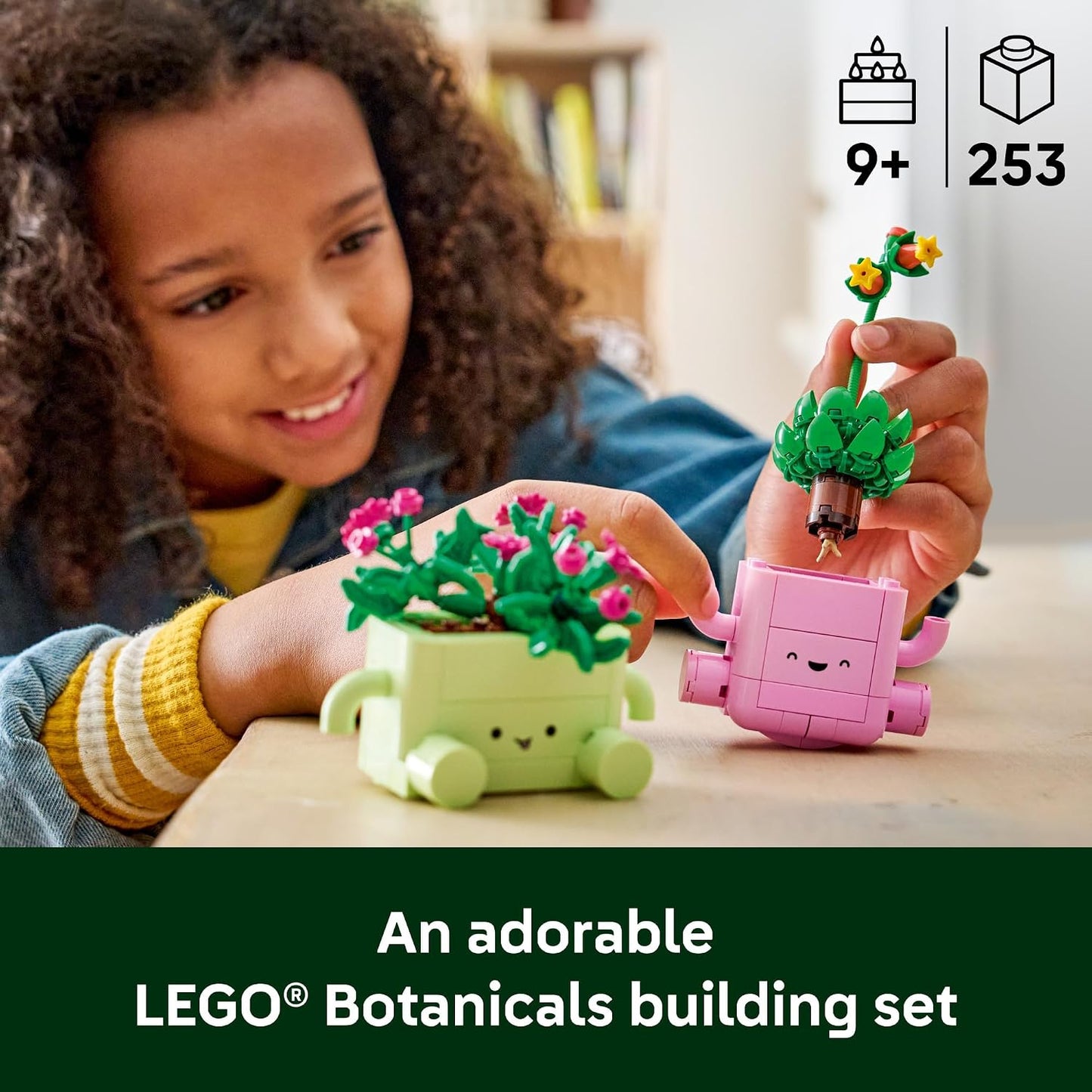 LEGO Botanicals Rocking Plants - Building Toy for Kids, Girls & Boys, Ages 9+ - Decor for Dorm Desk or Shelf - Housewarming Gift Ideas - 11506