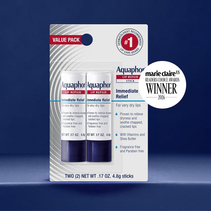 Aquaphor Lip Repair Stick, Value Pack, 2 x 0.17 OZ