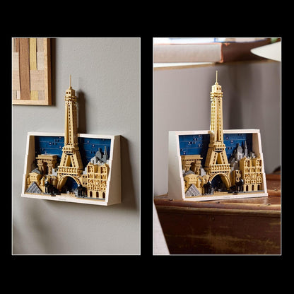 LEGO Architecture Paris – City of Love Building Set for Adults - Gift for Birthdays - Office or Bedroom Decor for Women & Men, Ages 18+ - W/Frame for Display - 21064