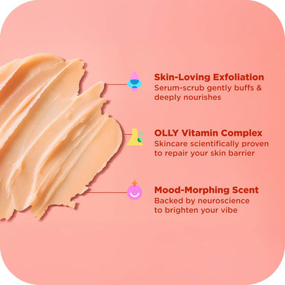 OLLY Body Wash & Body Scrub Mini pack 4 Count 3 oz