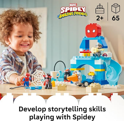 LEGO DUPLO Marvel Team Spidey Webquarters 10464 | Building Toys for Toddlers, Ages 2+, Sturdy Build for Pretend Play, Develops Fine Motor Skills, 65 pieces, Gift for Birthdays