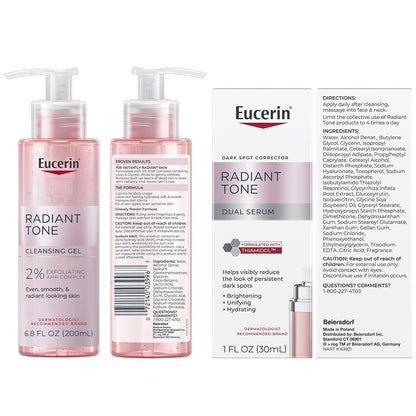 Eucerin Radiant Tone Night Skin Routine Bundle, Variety Pack, 3 Items