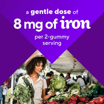 Vitafusion Iron Gummies | 60 Gummies for Adult Women & Men