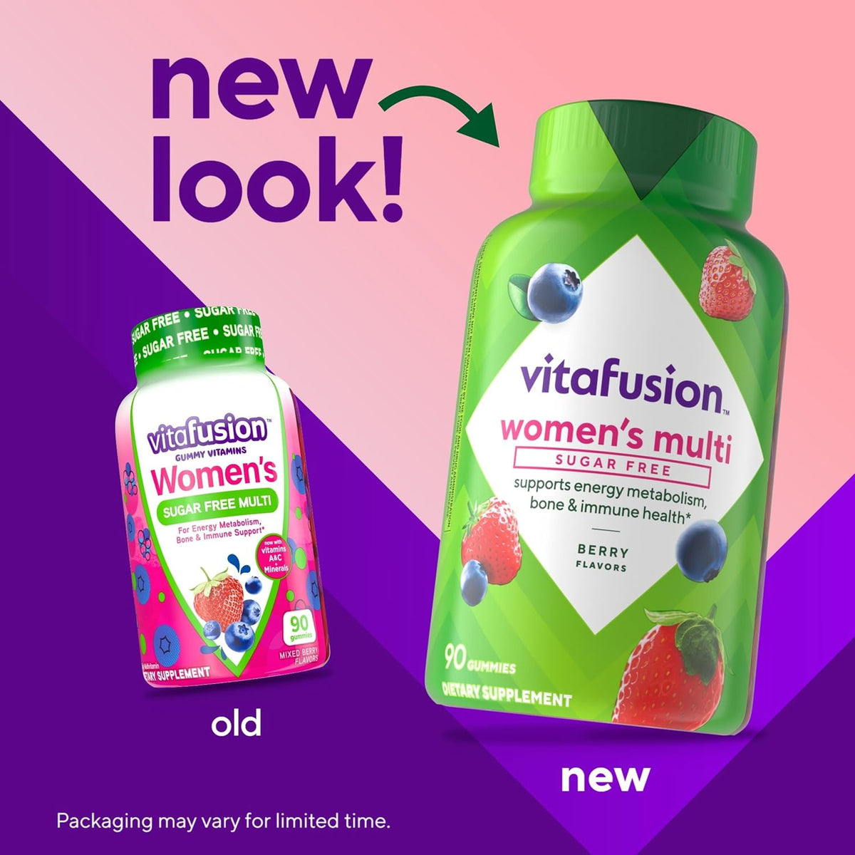 Vitafusion Women's Multivitamin Gummy Sugar Free | 90 Gummies