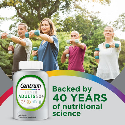Centrum Silver Multivitamin for Adults 50 and Over, 125 Tablets