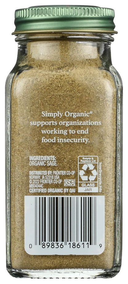 Simply Organic, Sage Ground Organic, 1.41 Ounce