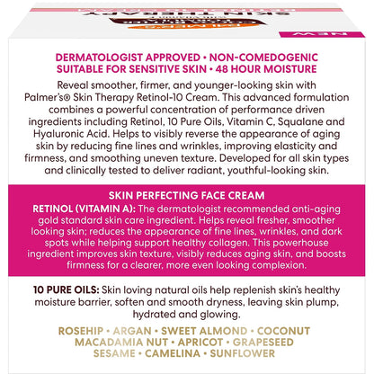 Palmer's Skin Therapy Face Cream, Retinol-10 Moisturizer, 2.7 Fl Oz (Pack of 6)