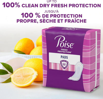 Poise Maximum Absorbency Pads with Leak-Block Sides, 14 Count
