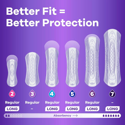 Always Discreet Adult Incontinence Pads for Women, Drier, 6 Drop Regular Length, Extra Heavy Absorbency, Pads for Bladder Control Management, Bladder Leaks, & Postpartum-Pads, 66ct (Pack of 2)