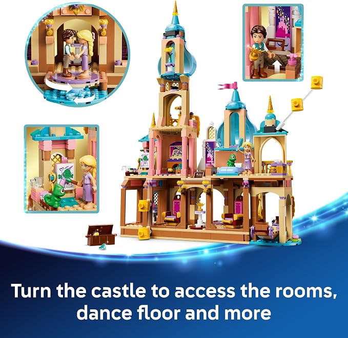 LEGO Disney Princess Rapunzel's Castle 43297 | Building Toys for Girls & Boys, Ages 6+, Princess Castle Playset, Movie Character Figures, 676 pieces, Gift for Birthdays