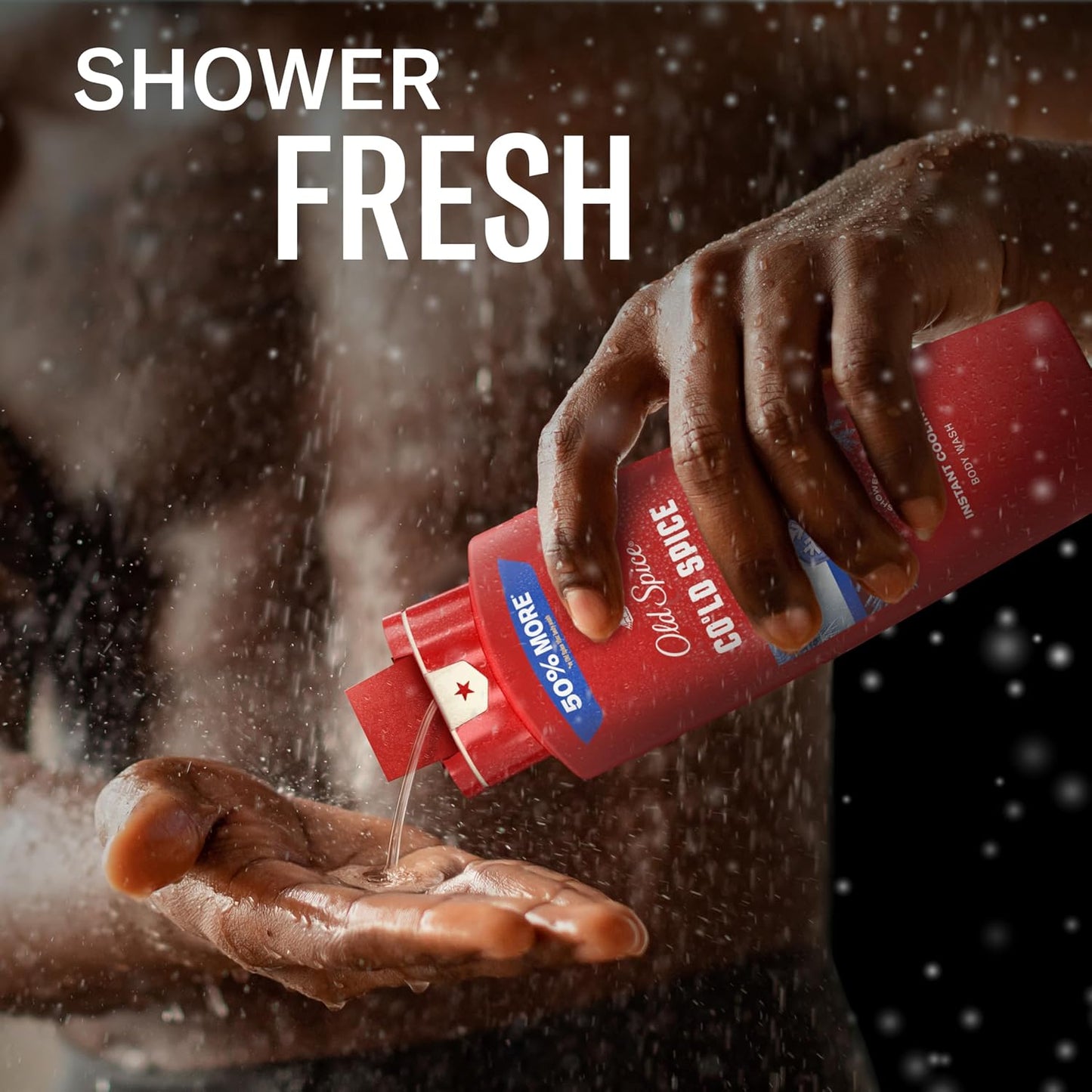 Old Spice Body Wash for Men, 24/7 Shower Fresh & Clean with Daily Use, Lasting Signature Scent, Refreshing Lather, Moisturizing Formula, Cold Spice with Cool Mint Scent, 24 oz