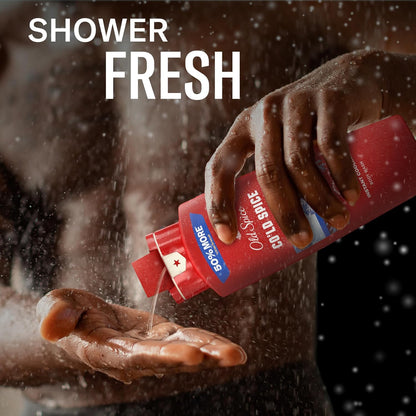 Old Spice Body Wash for Men, 24/7 Shower Fresh & Clean with Daily Use, Lasting Signature Scent, Refreshing Lather, Moisturizing Formula, Cold Spice with Cool Mint Scent, 24 oz